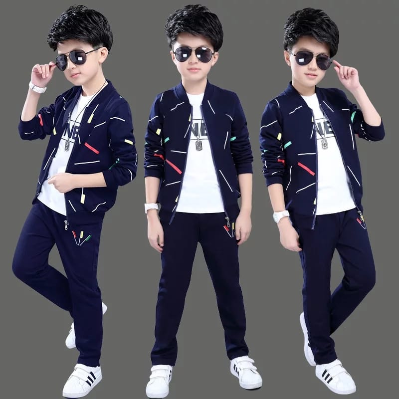 Blue Zipper Tracksuit With Free socks & Winter Cap