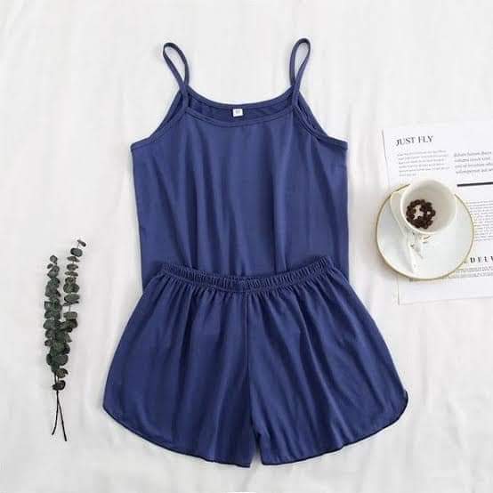 Cami Set Short Blue