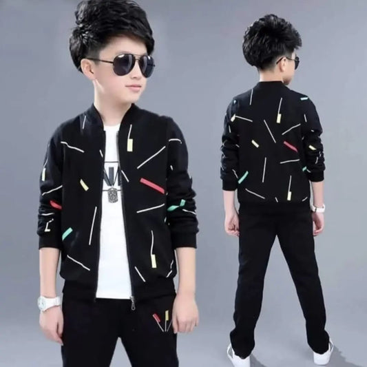 Black Zipper Tracksuit