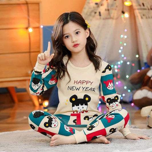 Happy New Year Printed Kid Suit