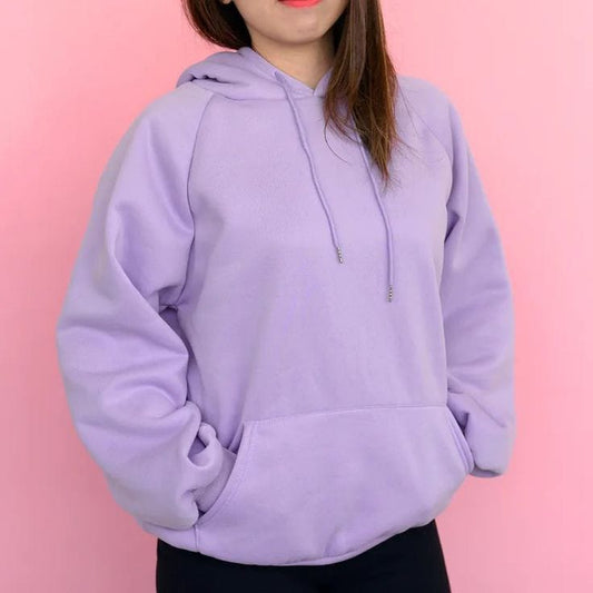 Purple Plain Hoodie