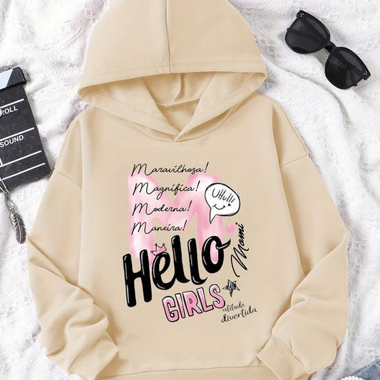 Skin Hello Print Hoodie