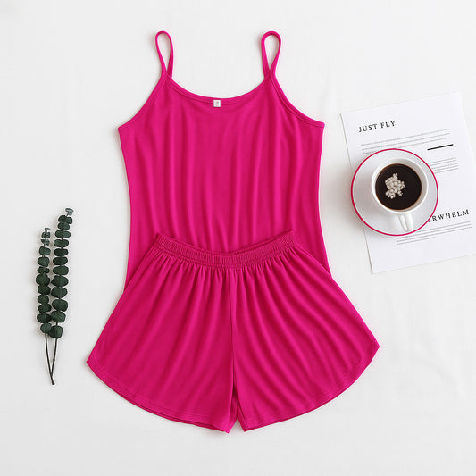 Hot Pink Cami Set with short