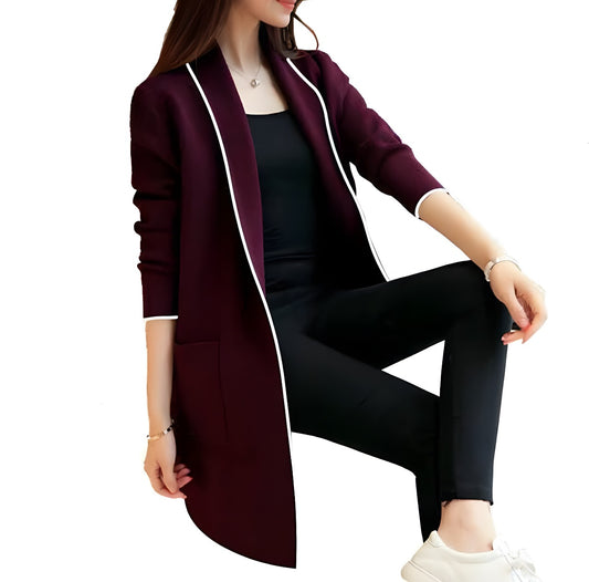 Ladies Mehroon Long Coats