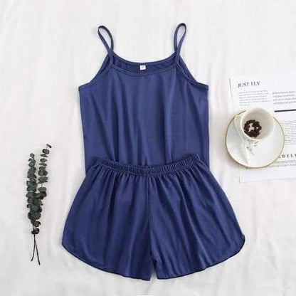 Cami Set Short Blue